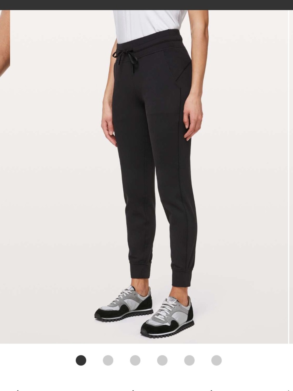 lululemon az 8 Black Track Jogger Pants soft stretch cozy lounge athleisure gym